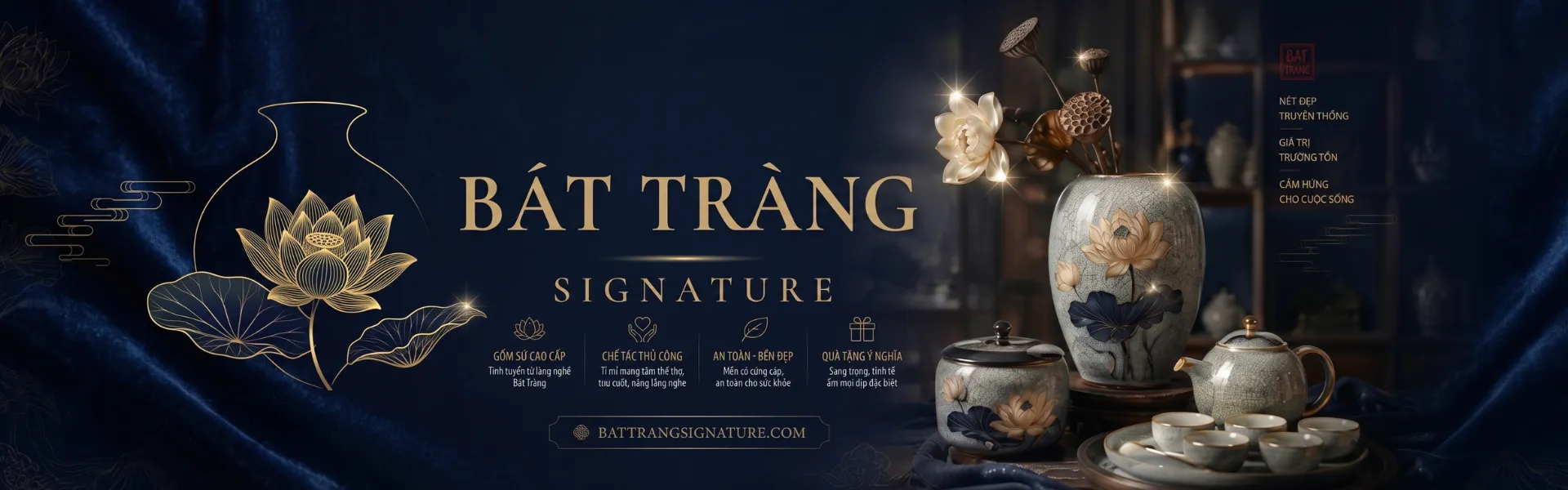 Bình Gốm Trang Trí Cao Cấp
